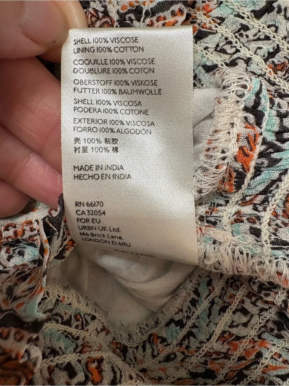 Anthropologie Multi-Color Floral Ruffle V-Neck Blouse